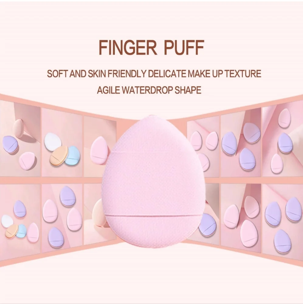 30-Piece Mini Finger Makeup Sponges Set